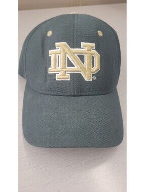 Zephyr Notre Dame Fighting Irish Baseball Cap Size 7 1/8 Dark Green with